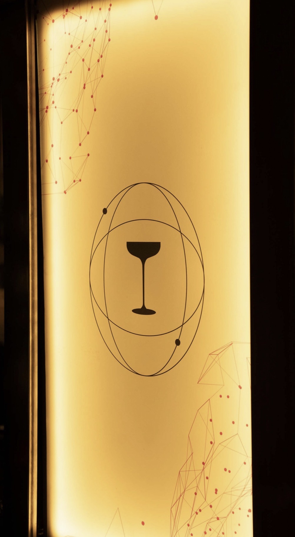 Illuminated bar identity detail