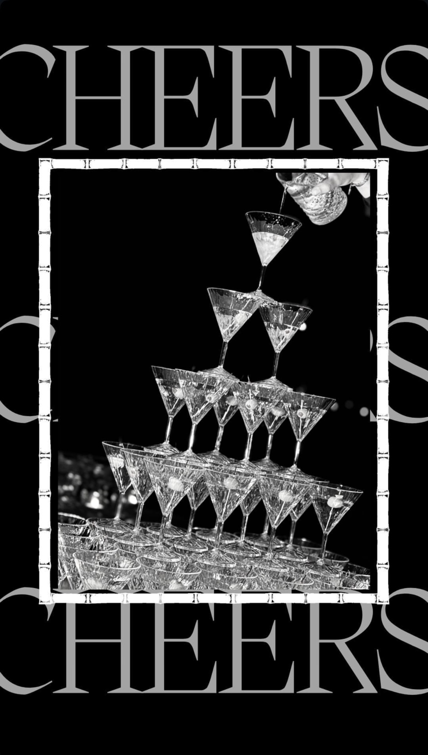 Premium cocktail presentation for a hospitality event