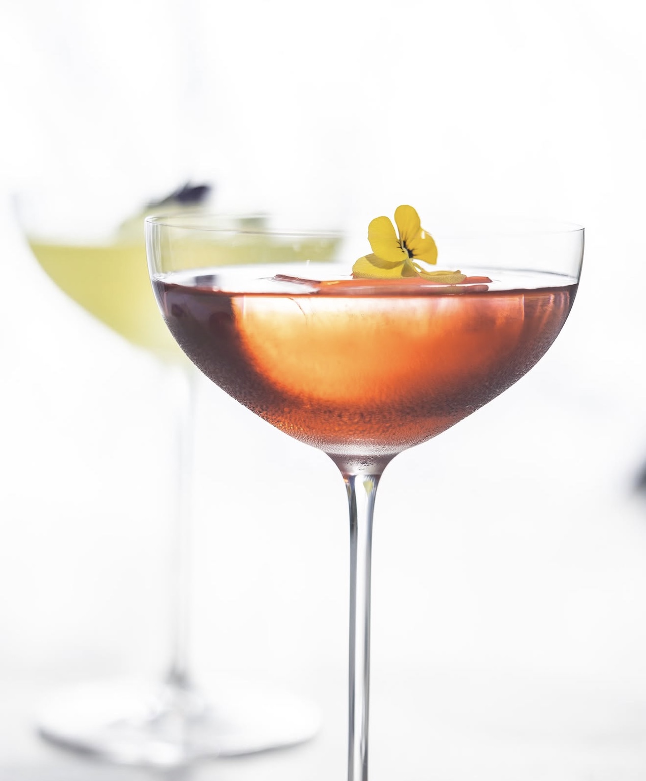 Signature cocktail served during the hospitality event with Paul in Mykonos