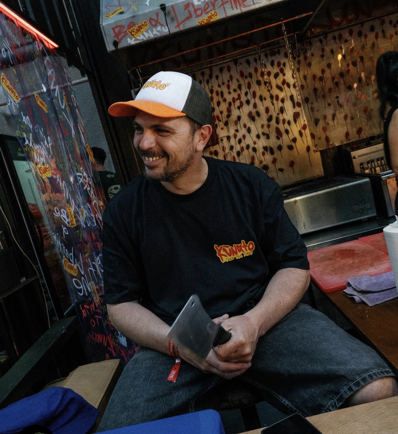 Urban food catering team member